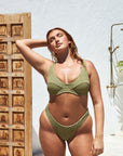 CAPRI TOP - NORI CRINKLE