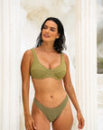 CAPRI TOP - NORI CRINKLE