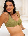 CAPRI TOP - NORI CRINKLE
